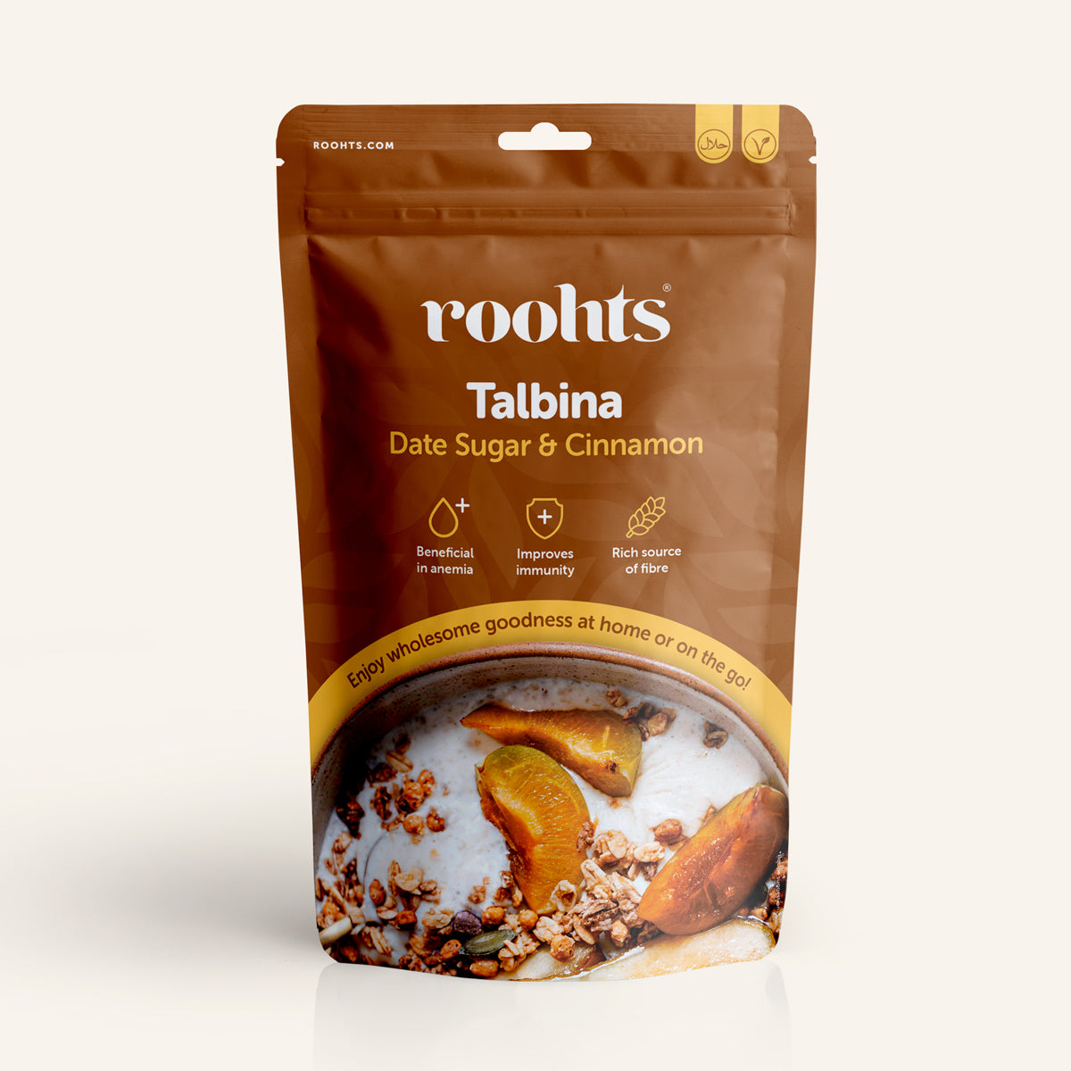 Talbina (Barley Flour) Porridge with Date Sugar and Cinnamon